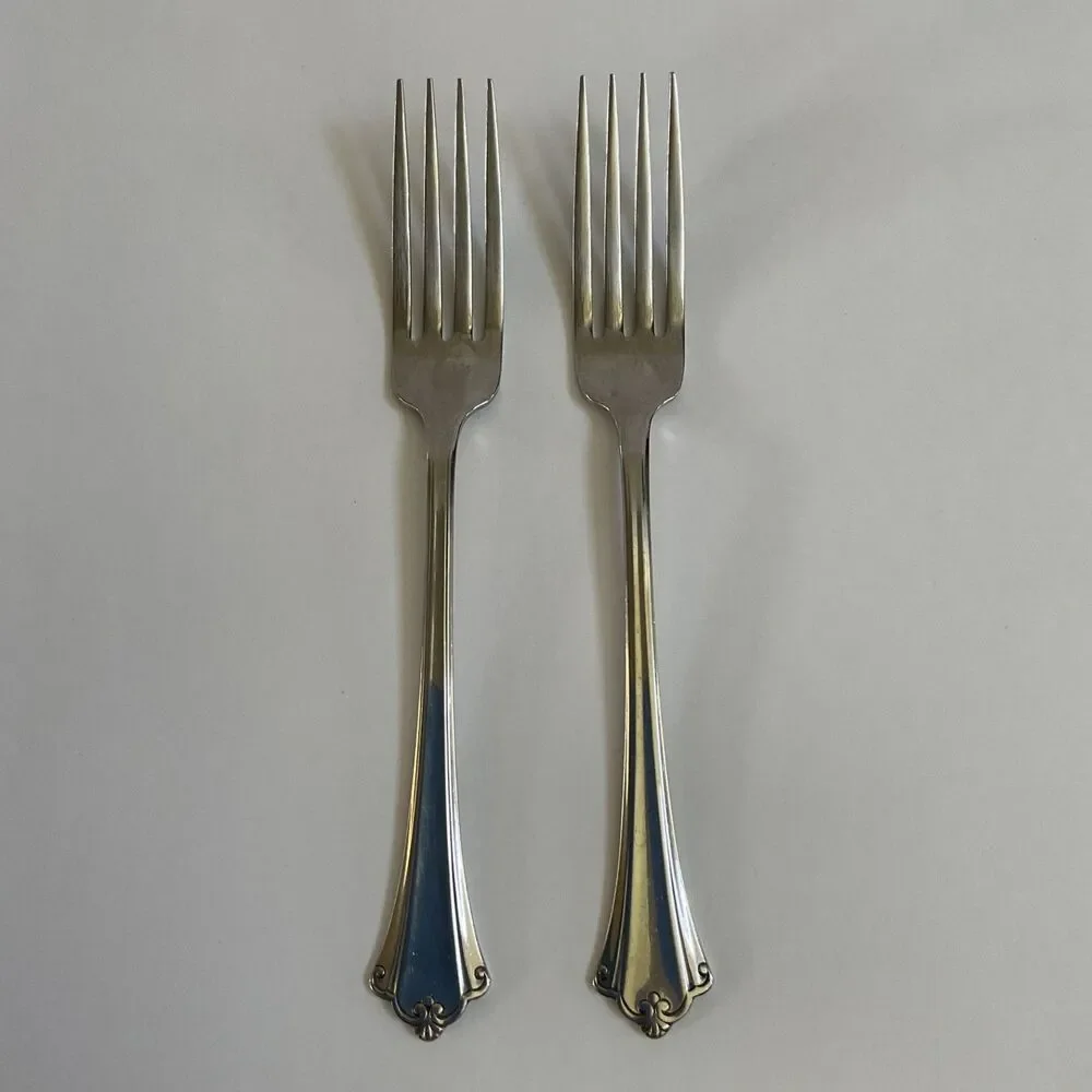 Oneida ANTICIPATION Stainless Steel Dinner Forks Set of Two, Oneida Deluxe USA
